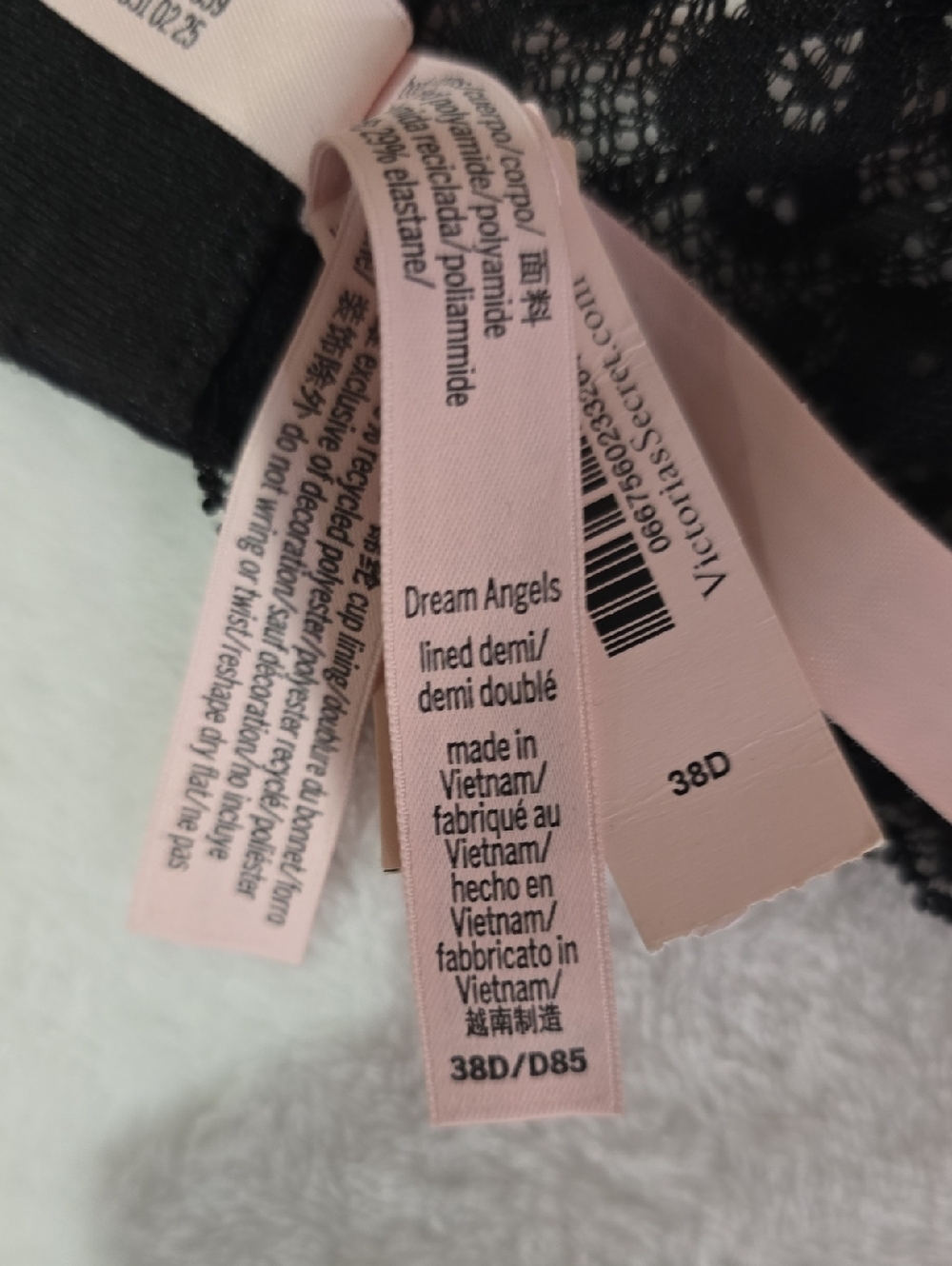 Dream Angels Smooth & Lace Lightly Lined Demi Bra Sz 38D NWT - Picture 8 of 9
